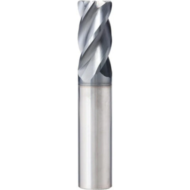 Supermill 1/4 Diam 4 Flute Solid Carbide End Mill AlCrN Finish, 2 OAL, 1/2 LOC, 1/4 Shank Diam, 37 Helix, RH Cut, RH ...